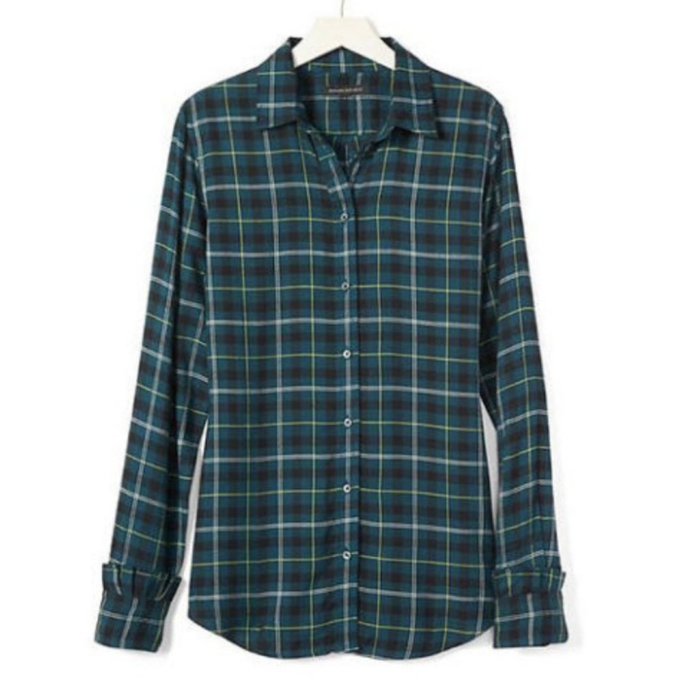 BANANA REPUBLIC Dillon Shirt Plaid Flannel Size XS